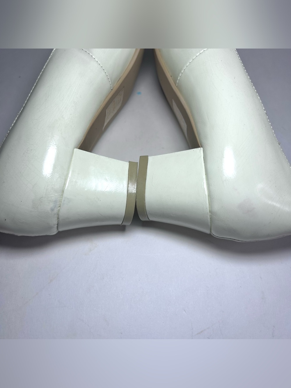 Brooks Brothers Fleece Ivory Patent Leather Block Heels Women’s 6B - Picture 6 of 10
